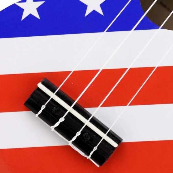 Pomaikai Soprano Ukulele Beginner Kid Ukulele(American Flag)