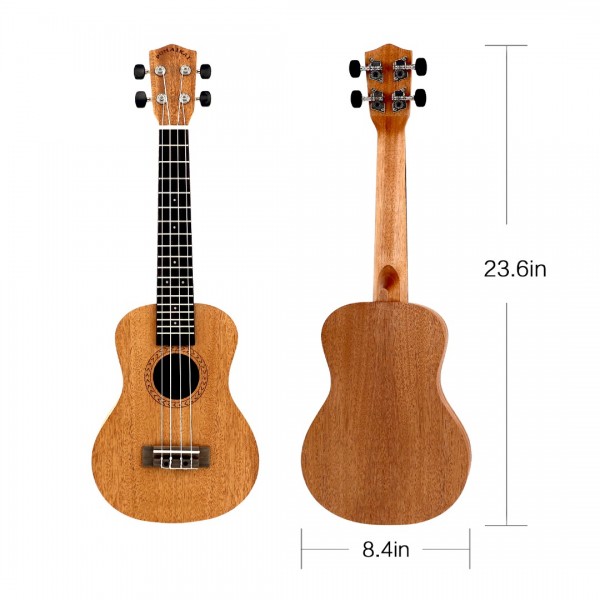 Pomaikai Concert Ukulele Mahogany 23 inches Ukulele with Gig Bag