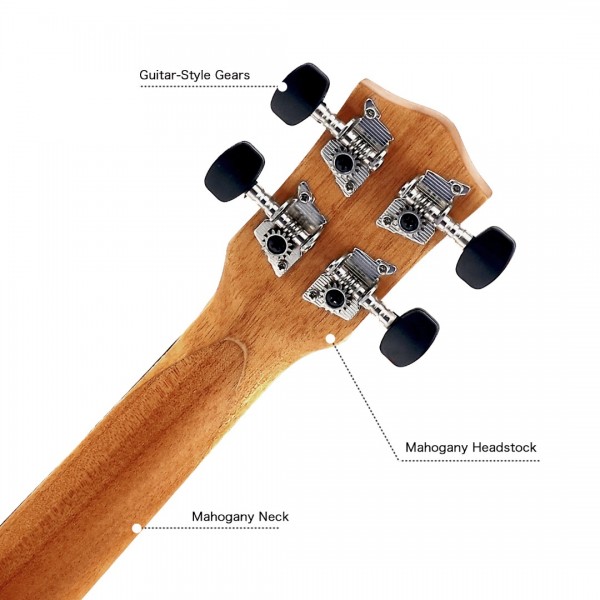 Pomaikai Soprano Ukulele 21 inches Beginner Ukulele with Gig Bag