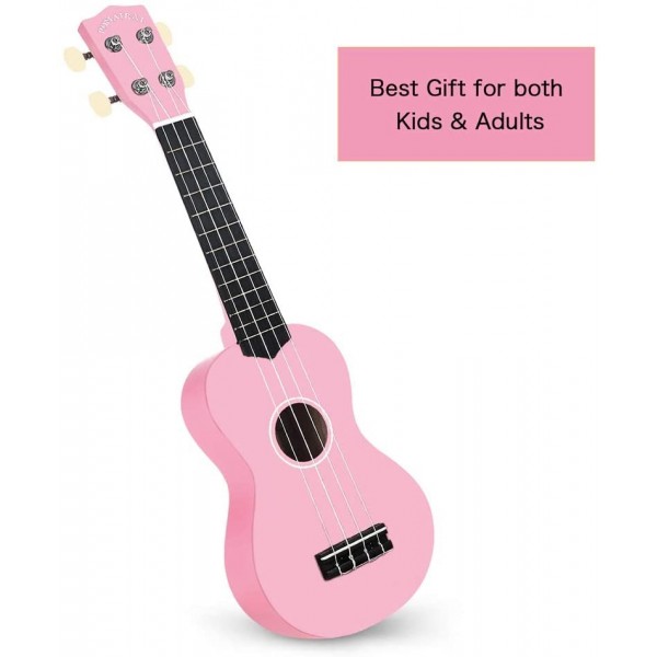 Pomaikai Soprano Ukulele Beginner Kid Ukulele(Pink)