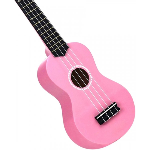 Pomaikai Soprano Ukulele Beginner Kid Ukulele with Gig Bag (Pink)