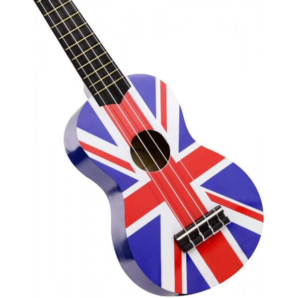 Pomaikai Soprano Ukulele 21 inches Beginner Ukulele(Union Jack)