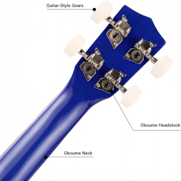 Pomaikai Soprano Ukulele 21 inches Beginner Ukulele(Union Jack)
